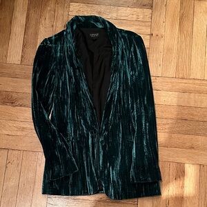 Topshop Velvet Blazer